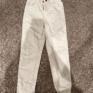GAP Cream Mom Jeans
